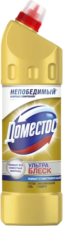 Средство чистящее универсальное Domestos «Ультра Блеск» 1 л для ванной и туалета