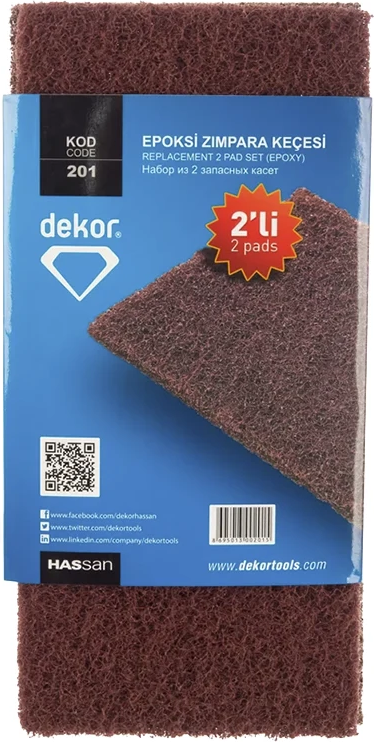 Терка насадка абразивная запасная 130х270 мм Dekor 2 шт/упак