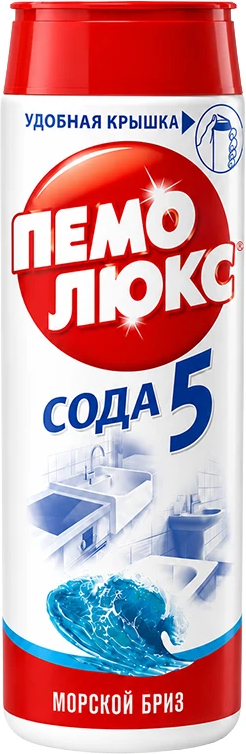 Чистящий порошок «Пемолюкс» Сода 5 Морской бриз 480 г