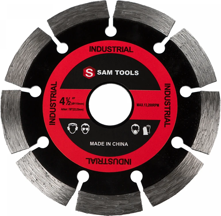 Диск алмазный отрезной сегментный по бетону 115 мм SAMTOOLS
