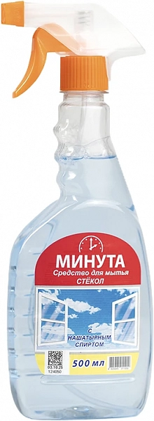 Средство для мытья стекол МИНУТА 500 мл с нашатырным спиртом
