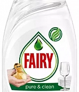 Средство для мытья посуды Fairy Pure & Clean без отдушек и красителей 900 мл