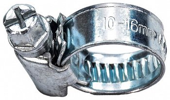Хомут червячный 10-16 мм (упаковка 100 шт)
