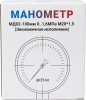 Манометр Экомера МД02 100 мм с двойной шкалой 0-1,6 МПа (0-16 кгс/см2) М20х1,5