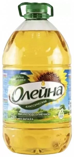 Масло подсолнечное Олейна 10% 5 л