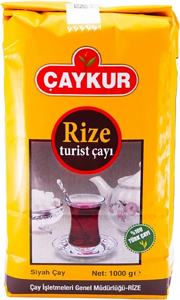Чай черный турецкий листовой Caykur Rize Turist 1000 г