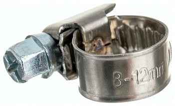Хомут червячный 8-12 мм (упаковка 25 шт)