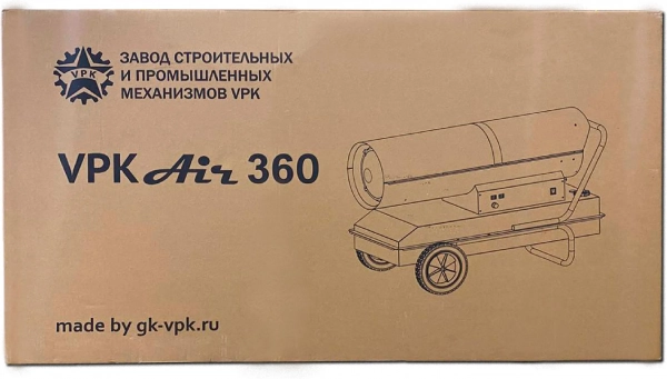 Дизельная тепловая пушка прямого нагрева VPK Air 360