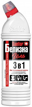 Чистящее средство Sanfor белизна 3в1 (1000 мл)