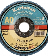 Круг лепестковый КЛТ 125х22 Р40 Karbosan Comfort Line AO LD Flap Конический
