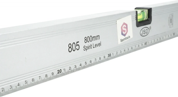 Уровень 80 см Samtools алюминиевый магнитный (3 глазка + линейка)