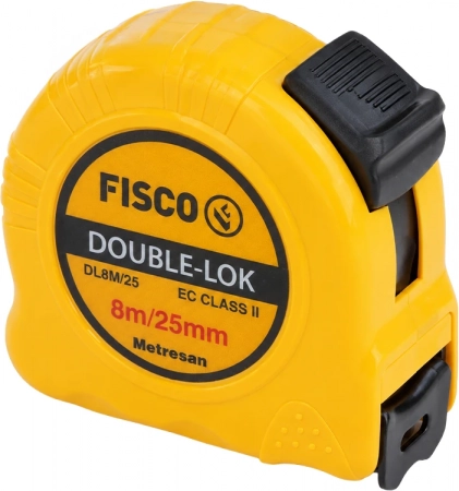 Рулетка Fisco Double-lok 8 м х 25 мм