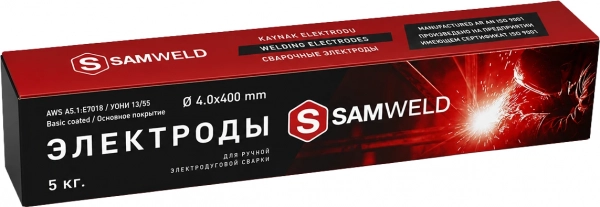 Электроды сварочные 4 мм SAMWELD E7018 (УОНИ-13/55) 5 кг