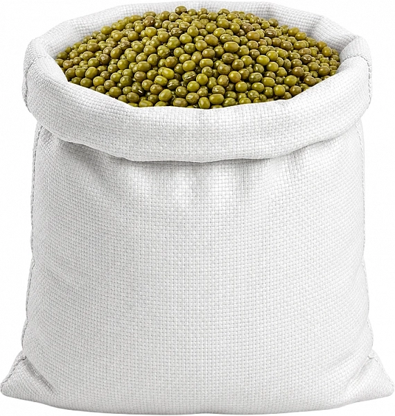 Крупа маш зелёная фасоль мунг Vigna Radiata 3+ мм (мешок 25 кг)