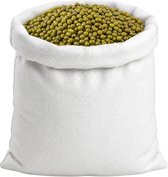 Крупа маш зелёная фасоль мунг Vigna Radiata 3+ мм (мешок 25 кг)