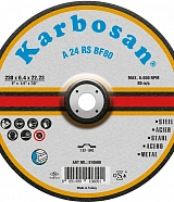 Диск шлифовальный по металлу Karbosan 230х6,4х22