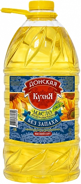 Масло подсолнечное Донская Кухня высший сорт 10% 5 л