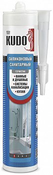 Силиконовый санитарный герметик Kudo KSK 181 белый (280 мл)