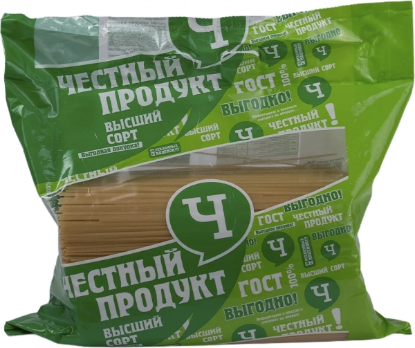 Спагетти "Честный продукт" высший сорт