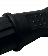 Вилка однофазная прямая каучуковая с кольцом 220-250В, 16А, IP44 Samtools