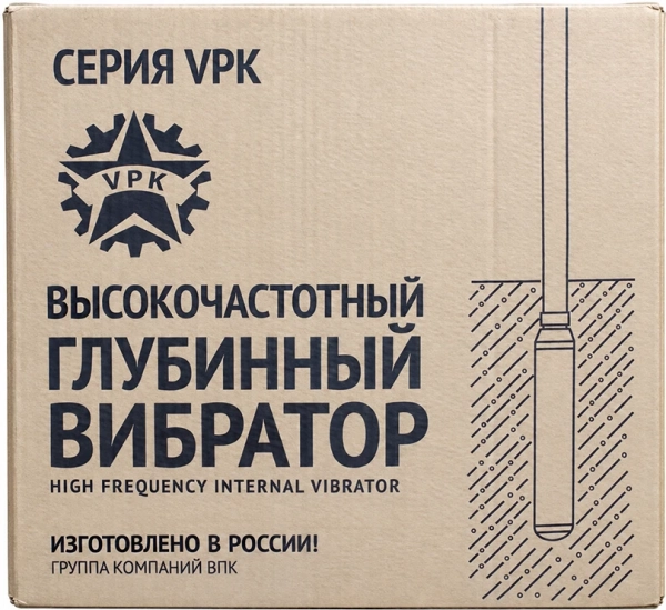 Высокочастотный вибратор VPK_60T (60 мм, 5 м, 12 А, 16 кг) без преобразователя