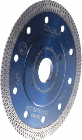 Диск алмазный отрезной по керамике 125х1.2х22.23 мм Hilberg Turbo Thin X HM402