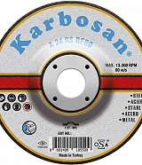 Диск шлифовальный по металлу Karbosan 115х6,4х22
