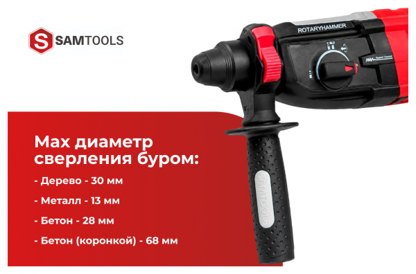 Перфоратор SDS-plus SAMTOOLS сетевой PBH2-28