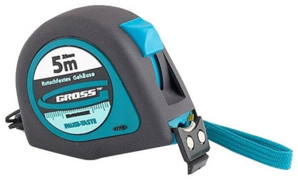 Рулетка 5 м x 25 мм GROSS Ergonomisch 31103