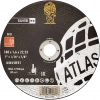 Диск отрезной по нержавеющей стали ATLAS INOX 180x1,6x22,2 мм A46V-T41
