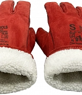 Краги утепленные Samtools красные, р 14/3XL, 35 см