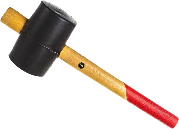Молоток резиновый с деревянной ручкой 900 г Samtools