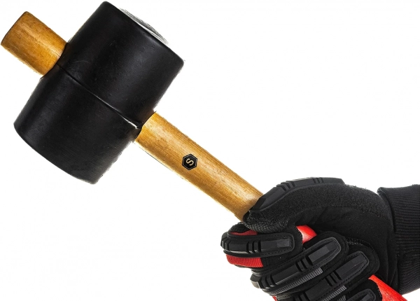 Молоток резиновый с деревянной ручкой 900 г Samtools