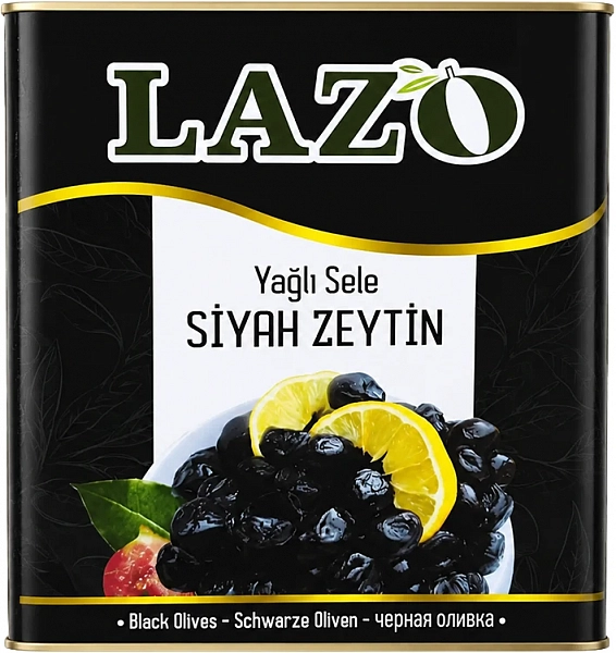 Маслины LAZO калибр 381-420 упаковка 9 кг