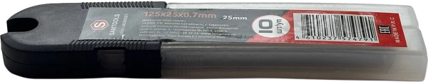 Лезвие для ножа 25 мм SAMTOOLS (упаковка 10 лезвий)