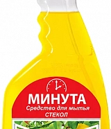 Средство для мытья стекол МИНУТА 500 мл с ароматом лимона