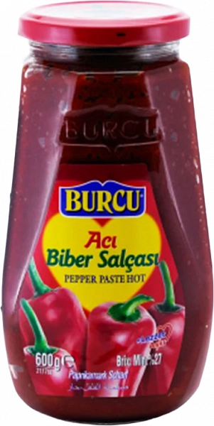 Перцовая паста острая Burcu 600 г