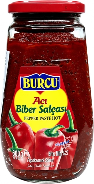 Перцовая паста острая Burcu 600 г