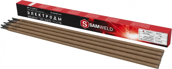 Электроды рутиловые 4 мм SAMWELD МР-3 (E6013) 1 кг