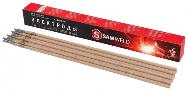 Электроды рутиловые 3.2 мм SAMWELD E6013 (МР-3) 1 кг