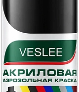 Аэрозольная эмаль универсальная черная глянцевая VESLEE 520 мм RAL 9005