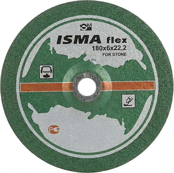 Диск шлифовальный по нержавеющей стали Ismaflex 180x6x22 INOX