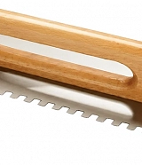 Гладилка зубчатая 6х6 500 мм с деревянной закрытой ручкой Dekor 454