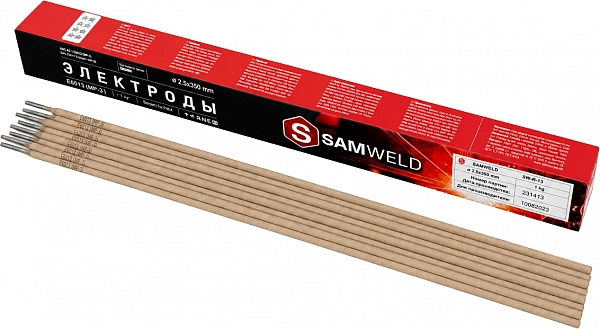 Электроды рутиловые 2.5 мм SAMWELD E6013 (МР-3) 1кг