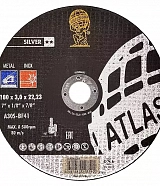 Диск отрезной по нержавеющей стали Atlas Inox A30S - T41 (180x3x22.23)