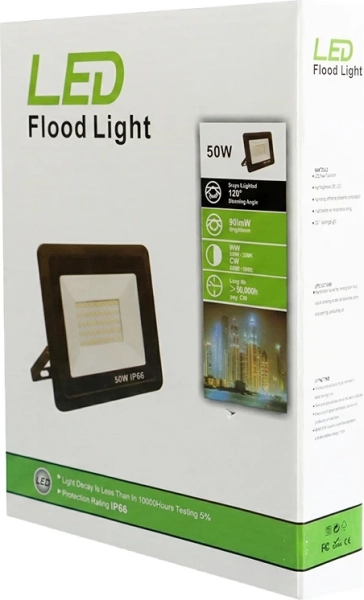 Прожектор светодиодный 50W IP66 Samtools (холодный свет)