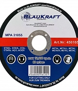 Диск шлифовальный по металлу Blaukraft 115x6x22 мм