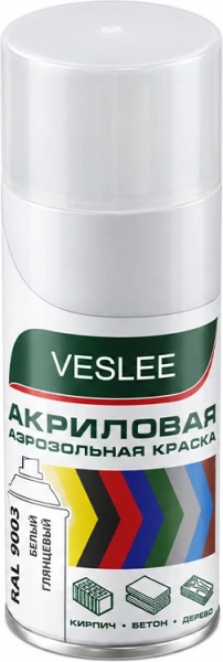 Аэрозольная эмаль универсальная белая VESLEE 520 мм RAL 9003
