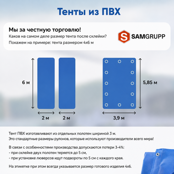 Тент ПВХ негорючий с утеплителем 450-500 гр/м2