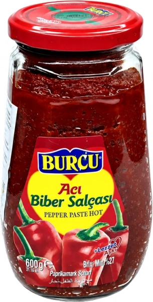 Перцовая паста острая Burcu 600 г